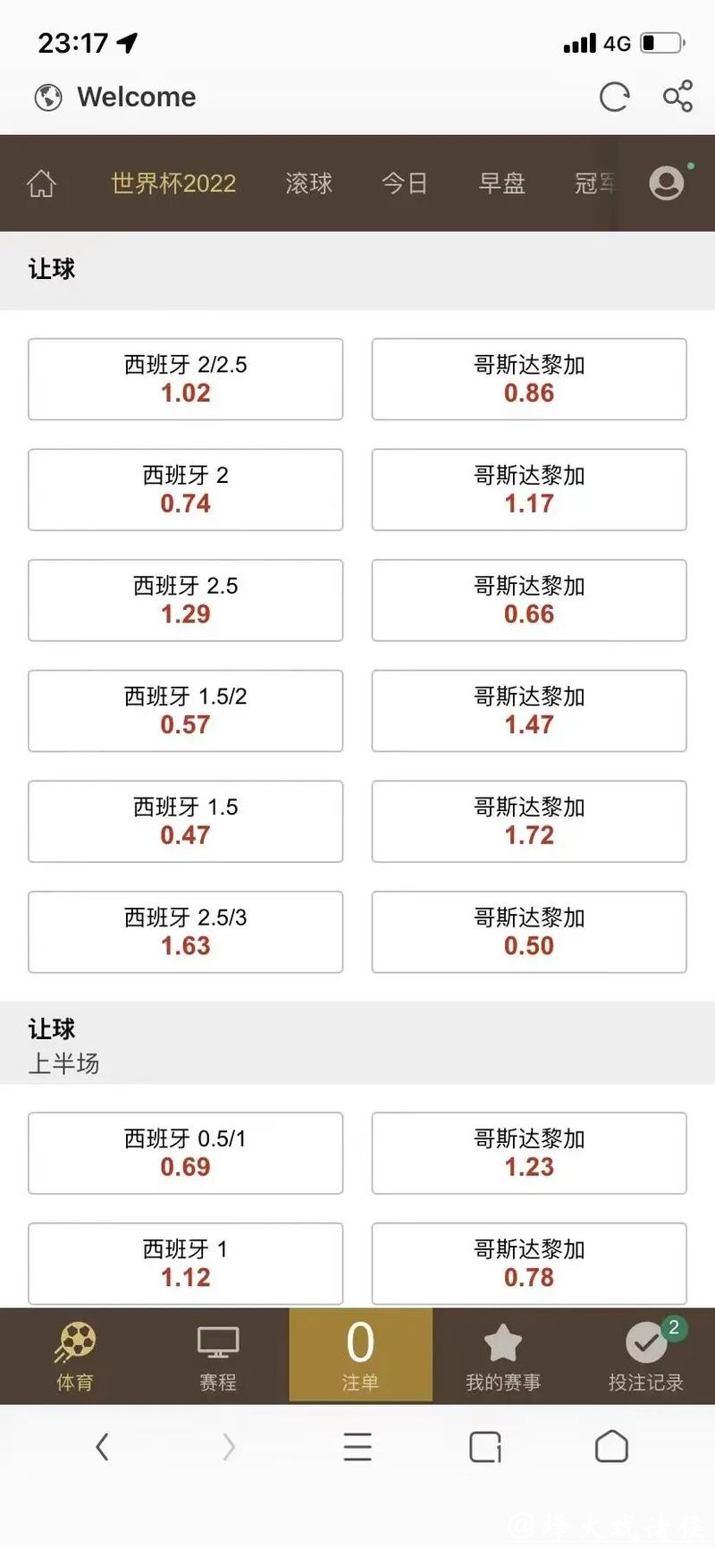 世界杯滚球赔率分析技巧大全
